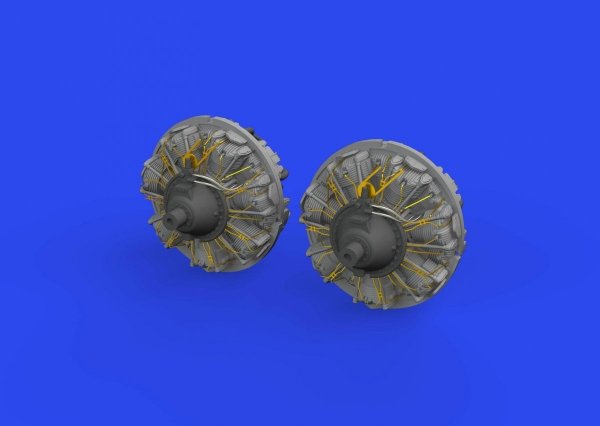Eduard 648870 B-25J engines PRINT HONG KONG MODELS 1/48