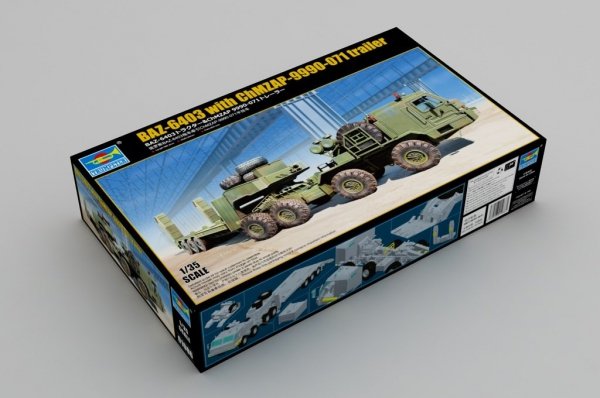Trumpeter 01086 BAZ-6403 with ChMZAP-9990-071 trailer 1/35