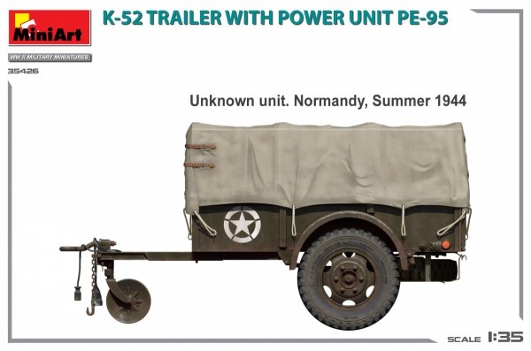 MiniArt 35426 K-52 TRAILER w/POWER UNIT PE-95 1/35