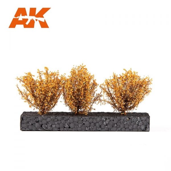 AK Interactive AK8217 DARK YELLOW BUSHES 4-6CM 1/35