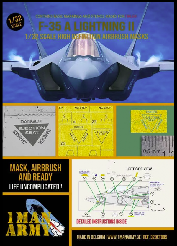 1 Man Army 32DET809 F-35 A Lightning II (Italeri) 1/32