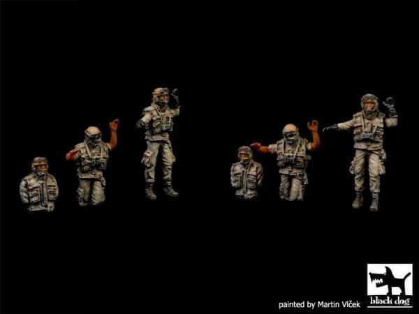 Black Dog T72051 Us modern tank crew 1/72