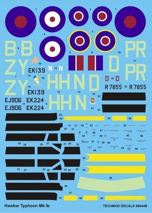 Techmod 48044 - Hawker Typhoon IB (1:48)