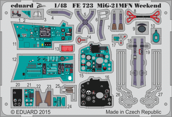 Eduard FE723 MiG-21MFN Weekend EDUARD 1/48