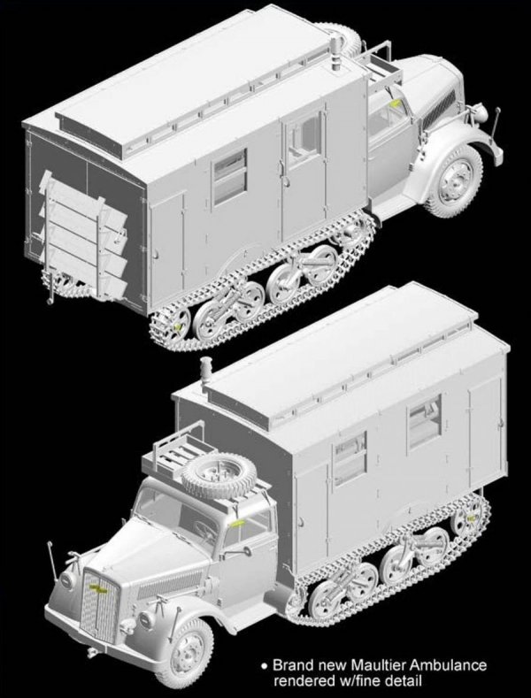 Dragon 6766 Sd.Kfz.3 Maultier Ambulance (1:35)