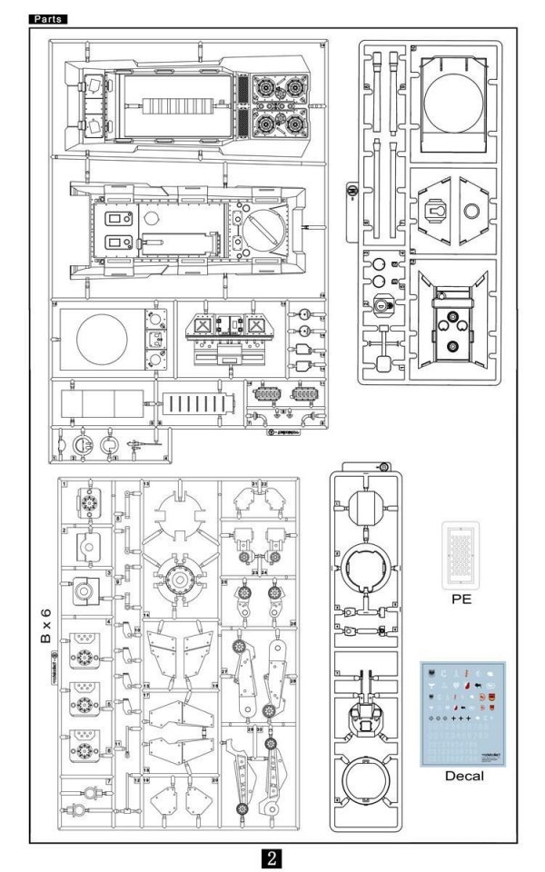 Modelcollect UA72126 Fist of War German WWII E-100 Supper Heavy Tank Nothung (1:72)