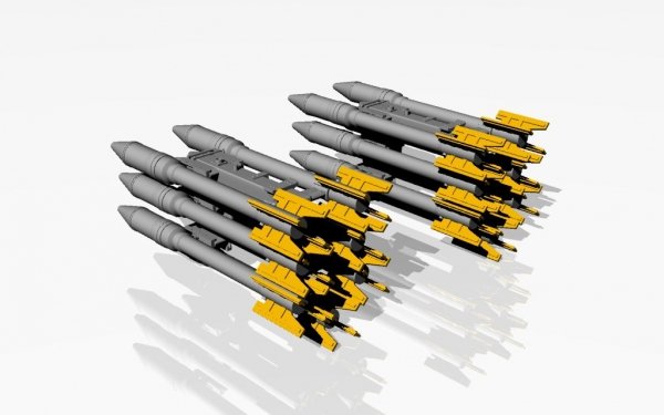 Armory Models ACA4814 S-3K unguided missiles w/ APU-14U launcher rack 1/48