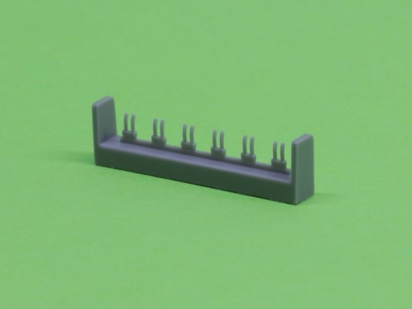 Master SM-350-092 USN 40 mm/56 Bofors twin mount ver.2 / with Mk-51 director - (resin, PE and turned parts) - (6pcs) 1:350