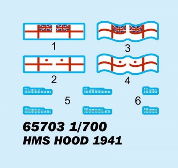 I Love Kit 65703 HMS Hood 1941 Top Grade 1/700