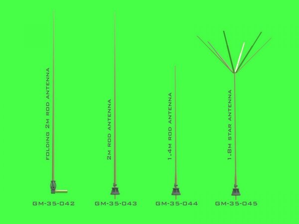 Master GM-35-044 German WWII 1,4m rod antenna (for Fu 7 radio set) (1pc) 1/35