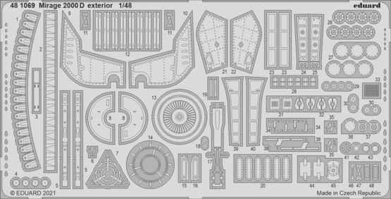 Eduard BIG49310 Mirage 2000D KINETIC MODEL 1/48