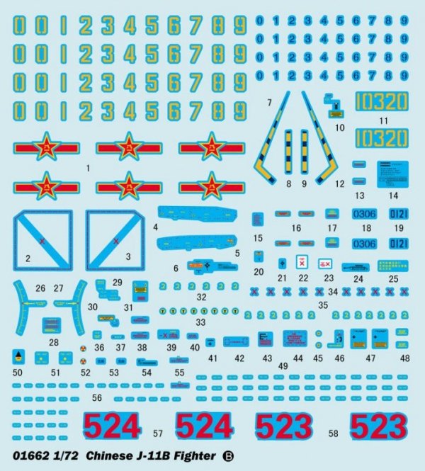 Trumpeter 01662 Chinese J-11B (1:72)