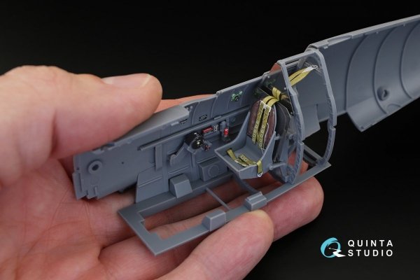 Quinta Studio QD32019 Spitfire Mk.VIII 3D-Printed &amp; coloured Interior on decal paper (for Tamiya kit) 1/32