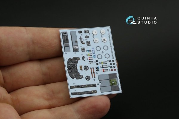 Quinta Studio QD48299 Yak-9T/DD 3D-Printed &amp; coloured Interior on decal paper (Modelsvit) 1/48