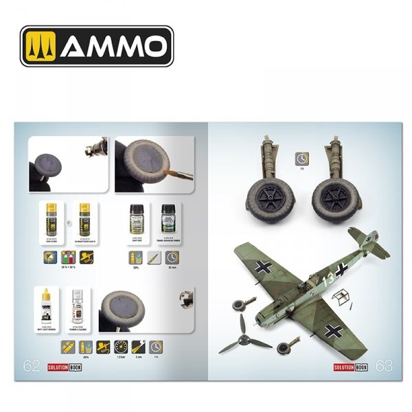 AMMO by Mig Jimenez 6530 SOLUTION BOOK 25 - How to Paint Early WWII Luftwaffe Aircraft (English, Spanish, French &amp; German)