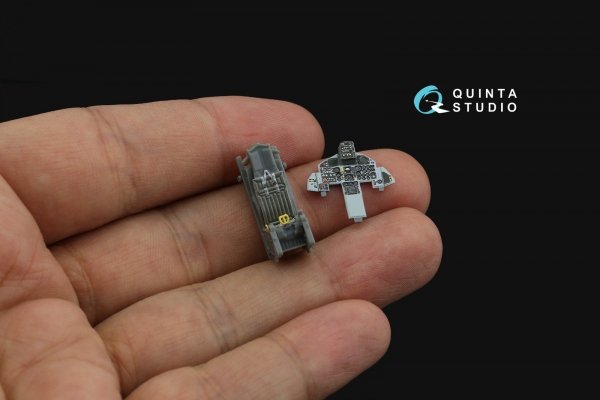 Quinta Studio QD72079 F-15C Early/F-15A/F-15J early 3D-Printed &amp; coloured Interior on decal paper (GWH) 1/72