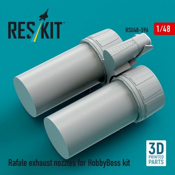 RESKIT RSU48-0596 Rafale exhaust nozzles for HobbyBoss kit (3D Printed) (1/48)