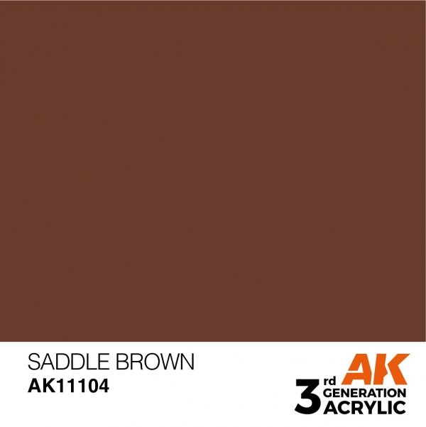 AK Interactive AK11104 SADDLE BROWN – STANDARD 17ml
