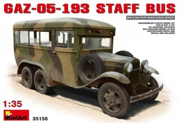 MiniArt 35156 Russian Bus GAZ 05-193 Staff Bus
