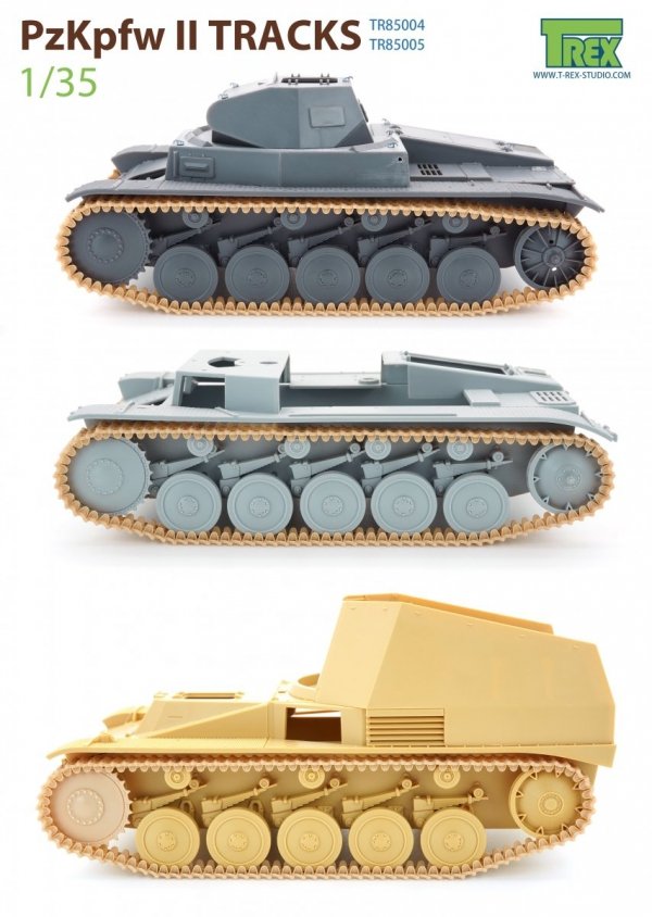 T-Rex Studio TR85005 PzKpfw II Tracks Rare Model 1/35