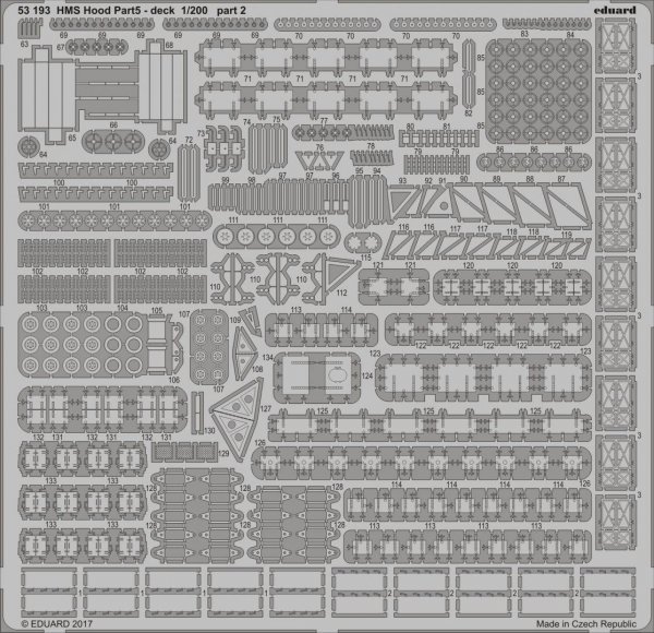 Eduard 53193 HMS Hood pt.5 deck 1/200 TRUMPETER