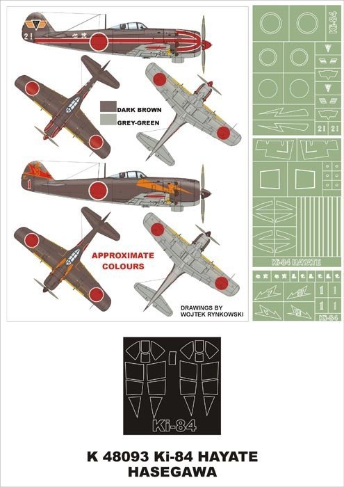 Montex K48093 Ki-84 Hayate 1/48