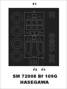 Montex SM72008 Bf 109 G HASEGAWA