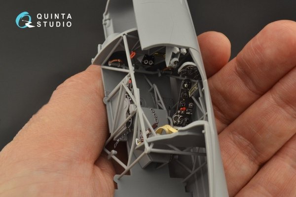Quinta Studio QD32104 Fiat CR.42 3D-Printed &amp; coloured Interior on decal paper (ICM) 1/32
