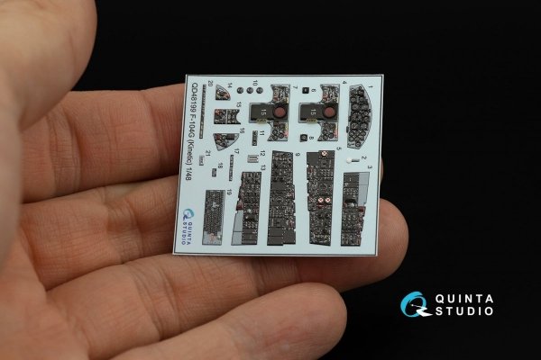 Quinta Studio QD48199 F-104G 3D-Printed &amp; coloured Interior on decal paper (Kinetic) 1/48