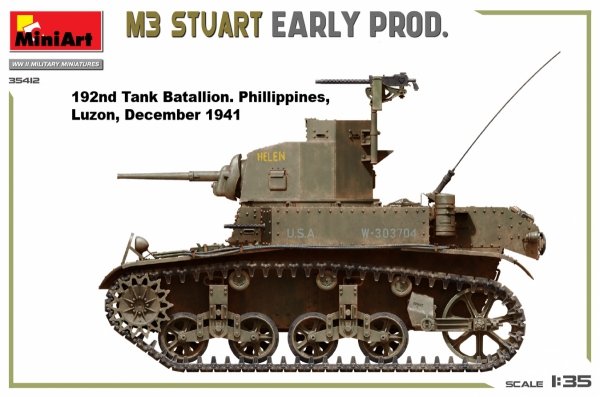 MiniArt 35412 M3 STUART EARLY PROD. 1/35