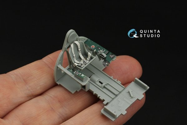 Quinta Studio QD48538 F4F-4 Wildcat 3D-Printed &amp; coloured Interior on decal paper (Academy) 1/48