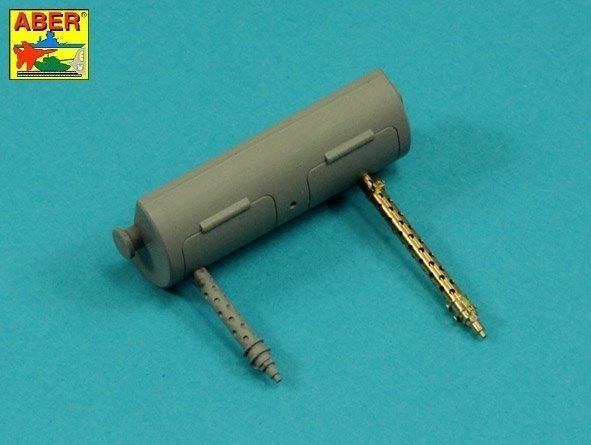 Aber 16L-17 Zestaw 2 luf do MG13 używanych w niemieckim czołgu Pz.Kpfw. I, Ausf.A wczesny do 1938r. / Set of 2 barrels for guns MG13 (long) used in German light tank Pz.Kpfw. I, Ausf.A early to 1938 1/16 