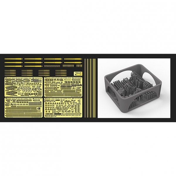 FlyHawk Model FH710200 HMS Duke of York 1943 PE Sheet (FH1118)