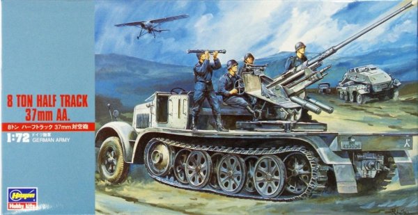 Hasegawa MT18 8 Ton Half Track 37mm AA (1:72)