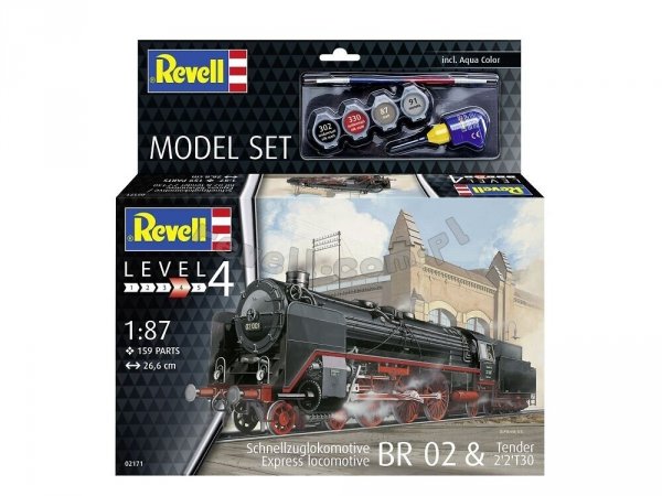 Revell 62171 Express locomotive BR 02 - Tender 2'2'T30 Model Set ( H0 ) 1/87