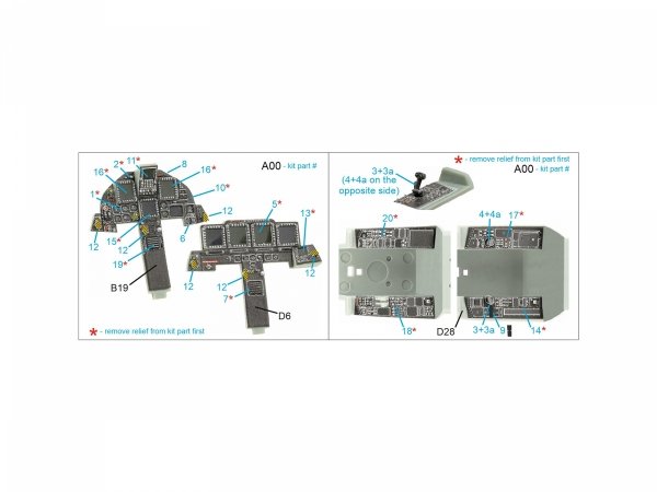 Quinta Studio QDS-48433 F-15I 3D-Printed &amp; coloured Interior on decal paper (Academy) (Small version) 1/48