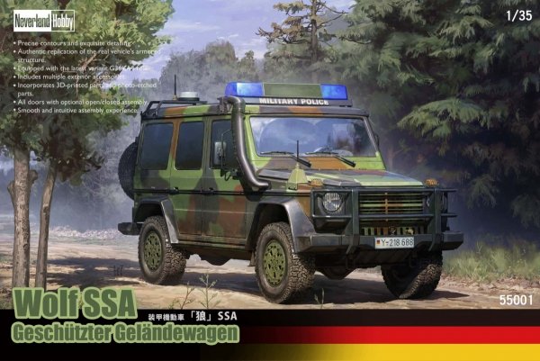 Neverland Hobby 55001 Wolf SSA Geschuetzter Gelaendewagen 1/35