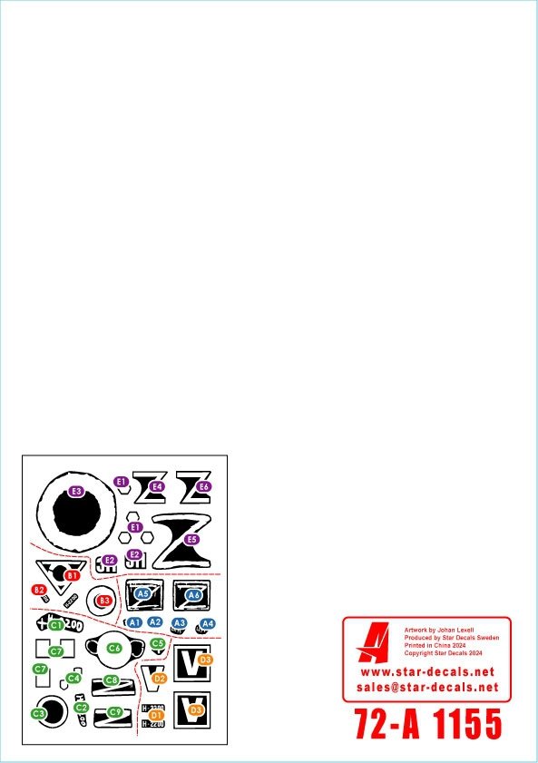 Star Decals 72-A1155 War in Ukraine # 16. Russian TOS-1A rocket artillery in 2022-23 1/72