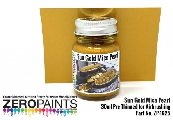 Zero Paints ZP-1625 Sun Gold Mica Pearl Paint 30ml