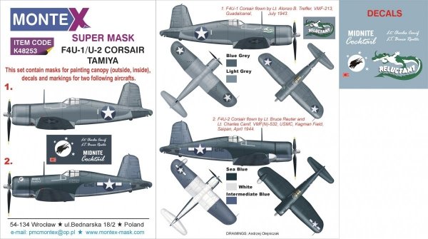 Montex K48253 F4U-1 CORSAIR 1/48