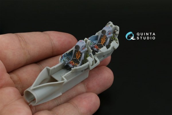 Quinta Studio QD+72167 Su-17UM3 3D-Printed &amp; coloured Interior on decal paper (Modelsvit) (with 3D-printed resin part) 1/72