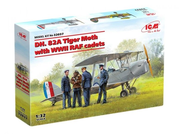 ICM 32037 DH. 82A Tiger Moth with WWII RAF cadets 1/32