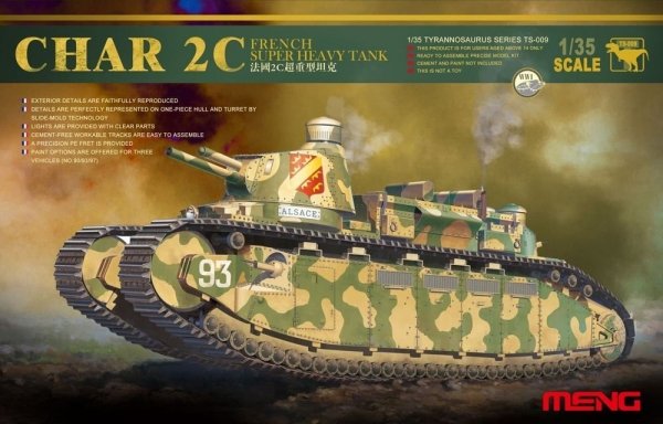 Meng Model TS-009 Char 2C French Super Heavy Tank (1:35)