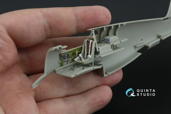 Quinta Studio QD48473 P-51A 3D-Printed coloured Interior on decal paper (Accurate Miniatures/Academy) 1/48