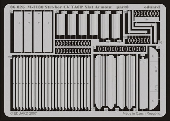 Eduard 36025 M-1130 CV TACP slat armour 1/35 AFV Club