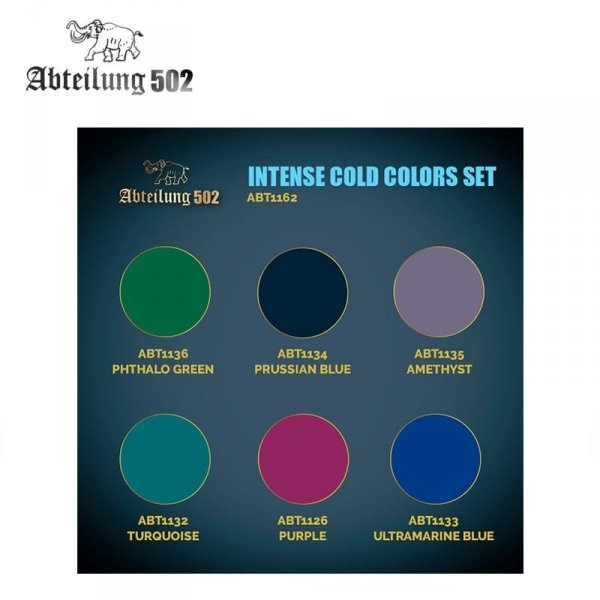 502 Abteilung ABT1162 – INTENSE COLD COLORS SET (6pcs)