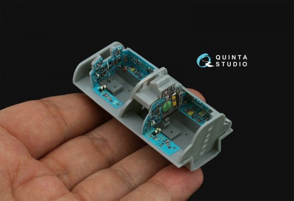 Quinta Studio QD48504 MiG-31B 3D-Printed &amp; coloured Interior on decal paper (Hobby Boss) 1/48