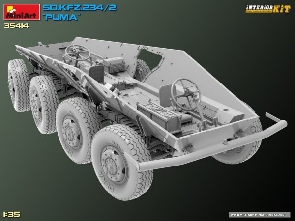 MiniArt 35414 Sd.Kfz. 234/2 PUMA. INTERIOR KIT 1/35