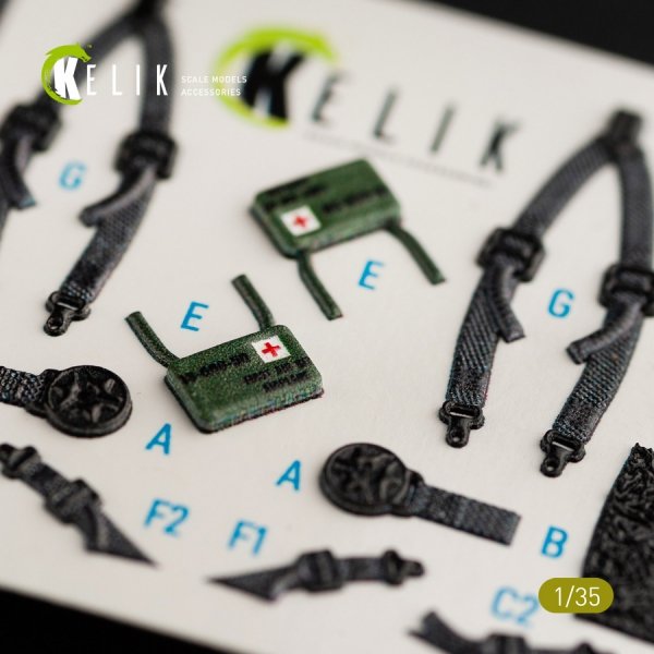 KELIK K35016 HH-60H RESCUE HAWK INTERIOR 3D DECALS FOR KITTY HAWK KIT 1/35