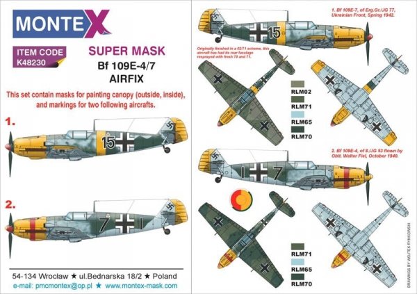 Montex K48230 Bf 109E-4 1/48